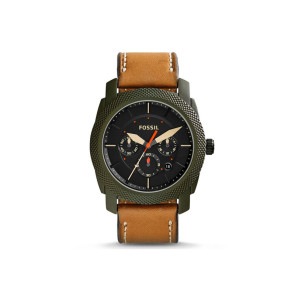 Uhrenarmband Fossil FS5041 Leder Braun 24mm